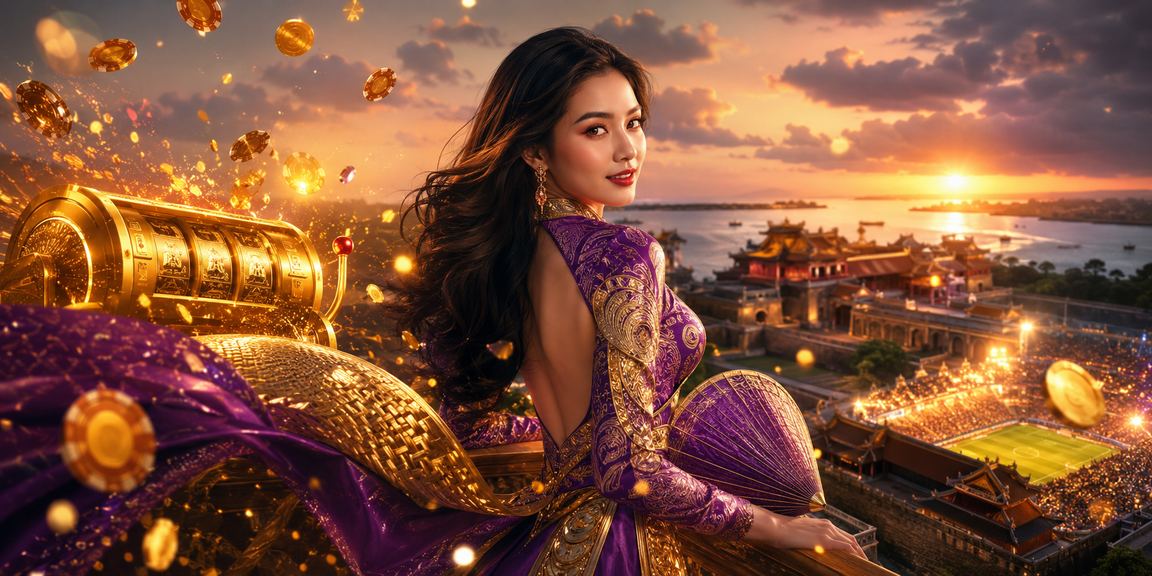 Không khí sôi động lễ hội nón lá Huế gợi cảm giác vui nhộn khi chơi slot jackpot trực tuyến